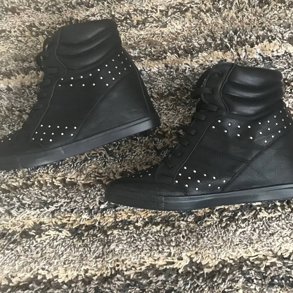 Topshop Acrobatic’s Stud Wedge Hi Top